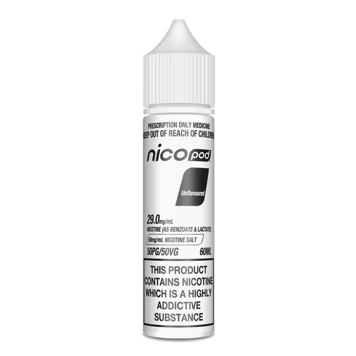 NICOPOD UNFLAVOURED NICOTINE SALT (60ML BOTTLE) - Image 6