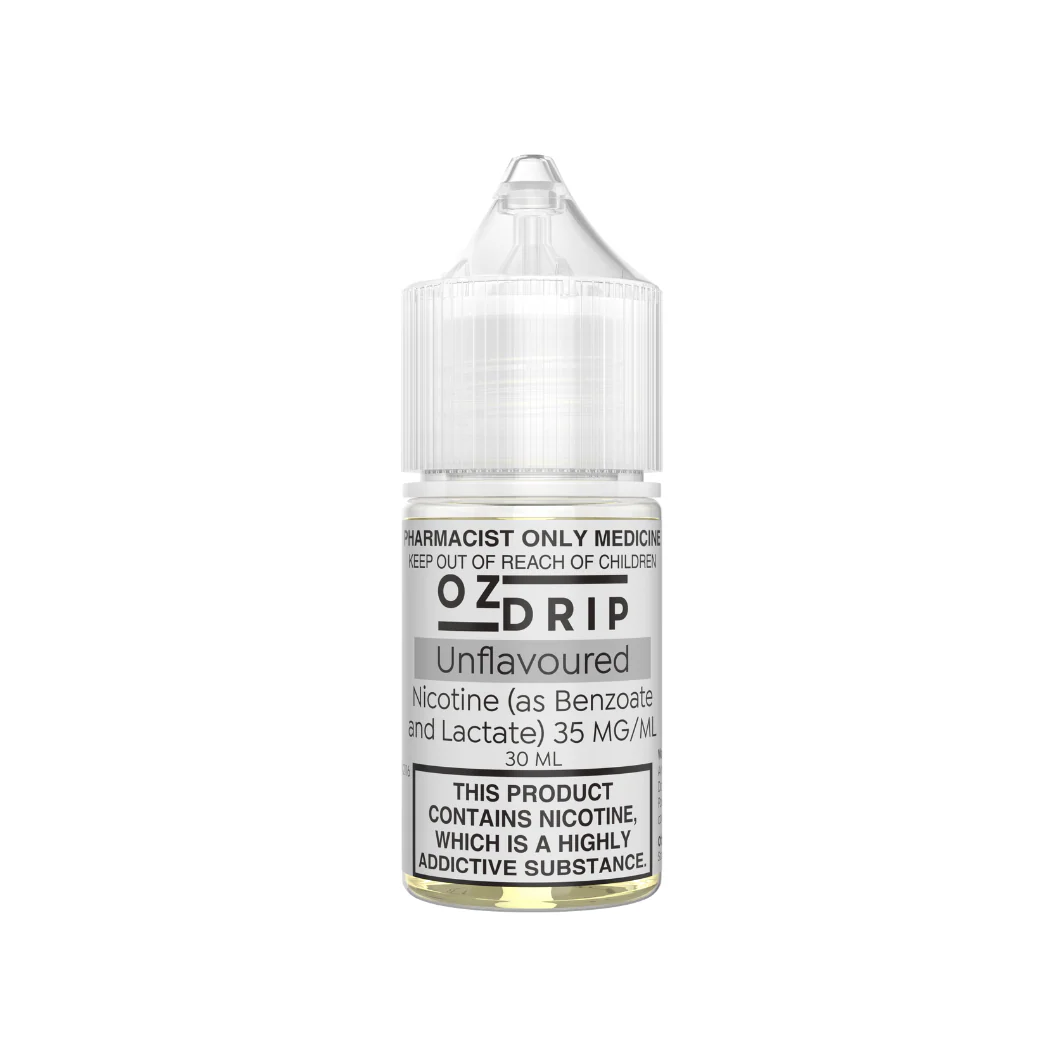 OZ Drip - Unflavoured Nicotine Salts 20, 35 or 50mg/ml (30mL Bottle) - Image 3