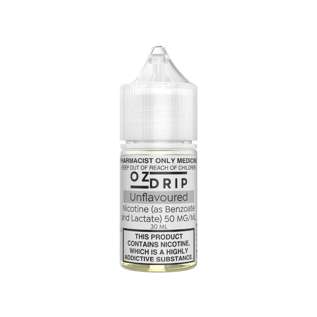 OZ Drip - Unflavoured Nicotine Salts 20, 35 or 50mg/ml (30mL Bottle) - Image 4