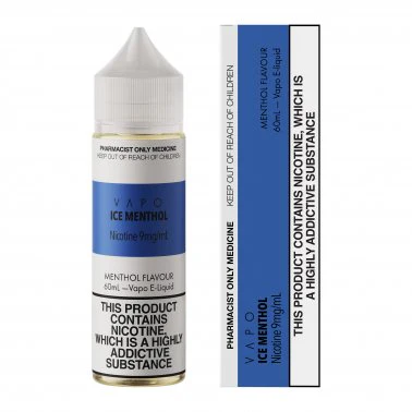 VAPO - E Liquid Ice Menthol 60ml Freebase 3, 6, 9, 12 & 18mg - Image 3